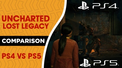 Uncharted: Legacy of Thieves Collection - The Lost Legacy PS4/PS5 Gameplay Comparison